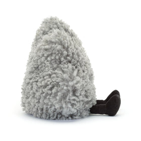 Jellycat Amuseables Storm Cloud charcoal boots add playful charm for kids' cuddle time.
