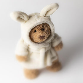 Bartholomew Bear dimensions and sitting height for display and cuddling