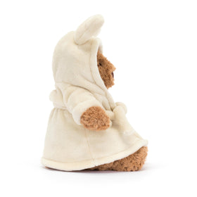 Bartholomew Bear smiling face encourages gentle hugs and imagination