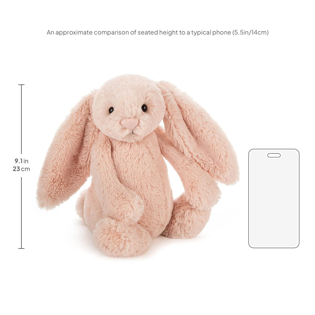 Jellycat Bashful Blush Bunny gift-ready presentation suitable for celebrations