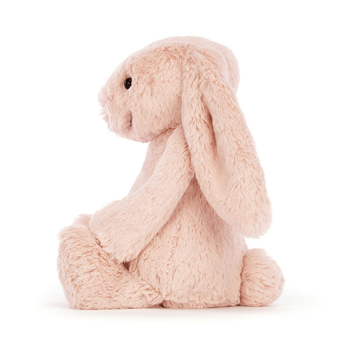 Jellycat Bashful Blush Bunny plush fur feels luxuriously soft and durable for daily snuggles
