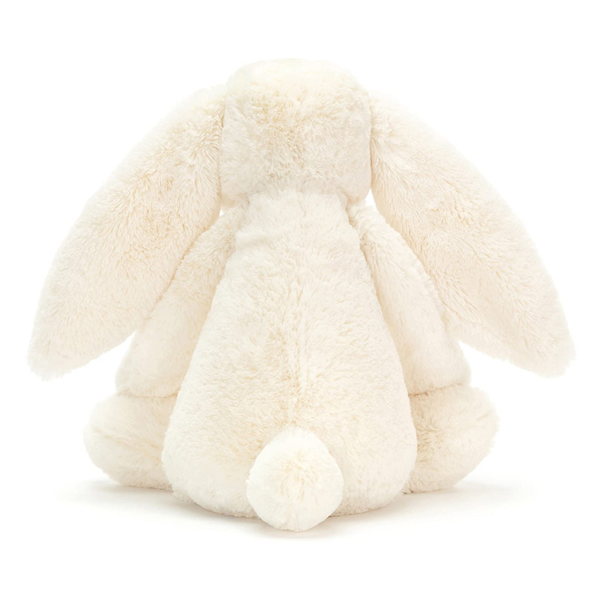 Jellycat Bashful Cream Bunny long floppy ears detail for playful stories.