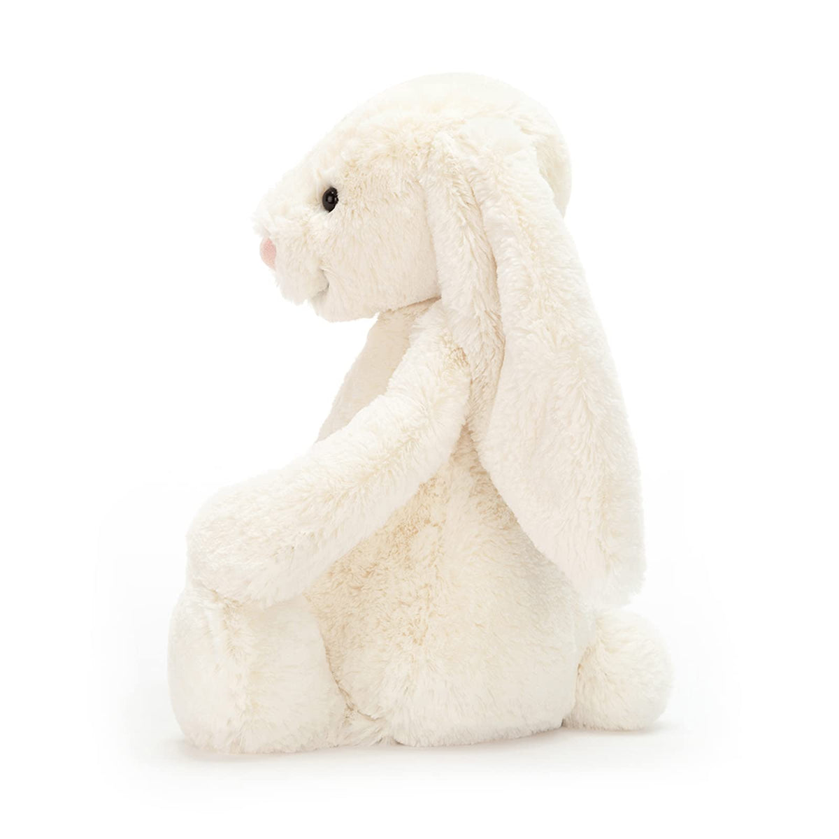 Jellycat Bashful Cream Bunny seated pose, ideal for gifting.