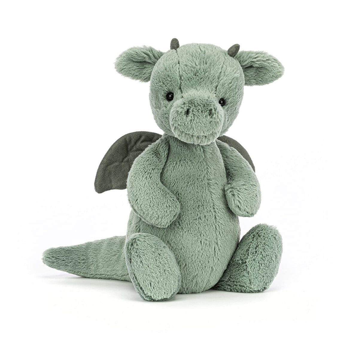 jellycat bashful dragon soft fur closeup showing premium plush texture and cuddly appeal