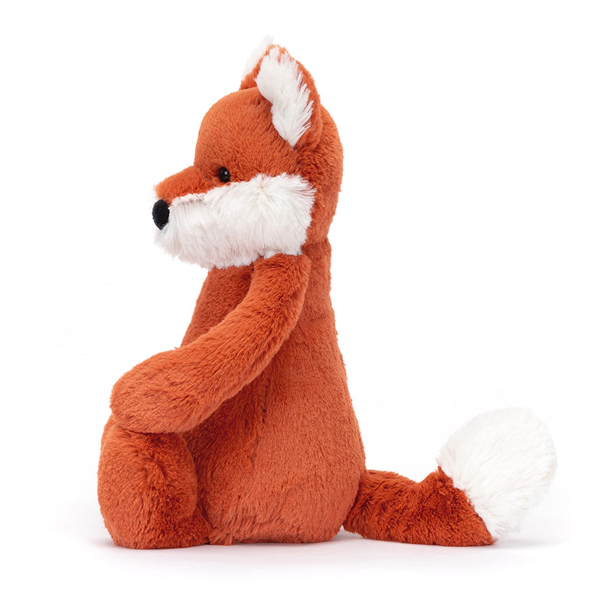 Jellycat Bashful Fox Cub close-up of fur texture and craftsmanship