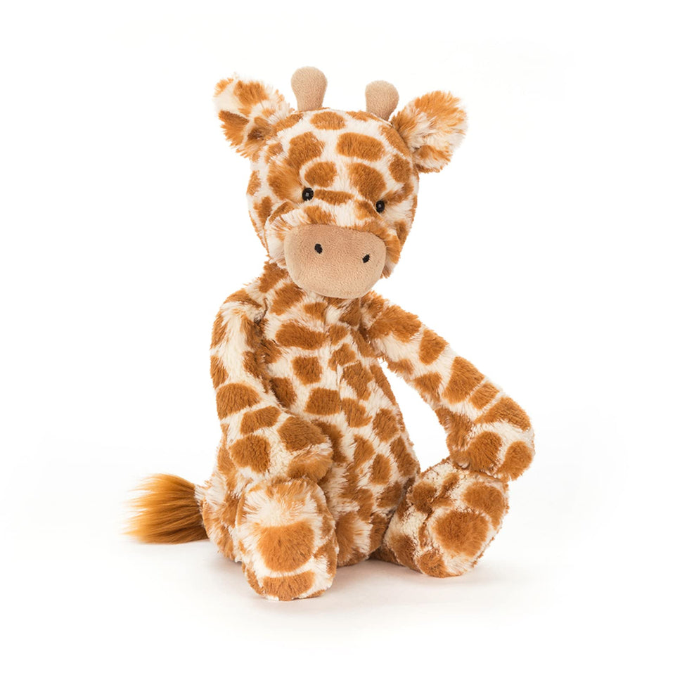 Jellycat Bashful Giraffe 12in plush offering cuddly comfort and soothing playtime