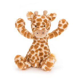 Jellycat Bashful Giraffe soft fur for cozy bedtime snuggles