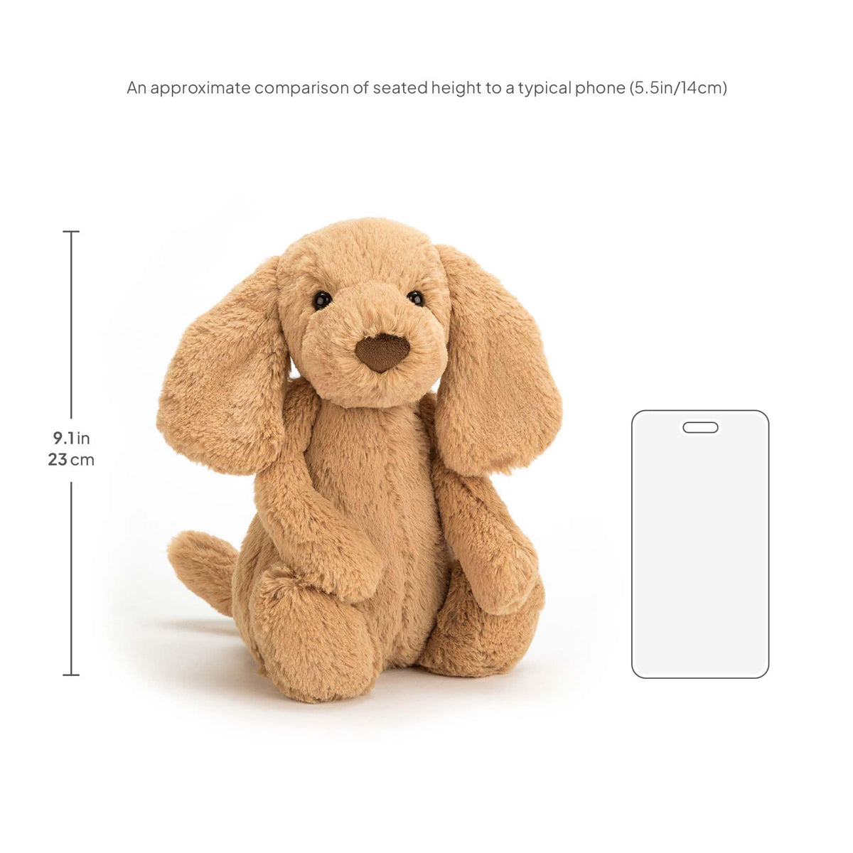 Jellycat Bashful Toffee Puppy gift-ready presentation, perfect for birthdays, baby showers, and celebrations.