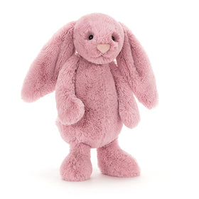 Jellycat Bashful Tulip Pink Bunny packaged as a ready-for-gift plush.