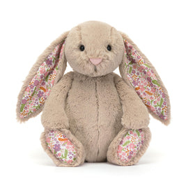Jellycat Blossom Beige Bunny Floral Ears, brings whimsy and gentle play to any nursery.