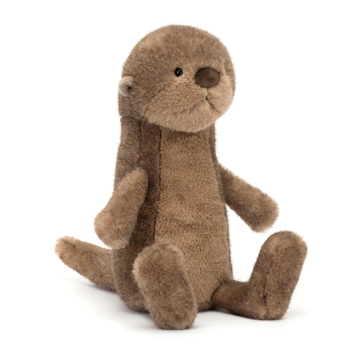 Jellycat Brooke Otter plush face close-up for snuggly comfort