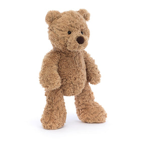 Jellycat Bumbly Bear small 11-inch packaging view with gift-ready presentation.