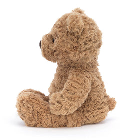 Jellycat Bumbly Bear small 11-inch snout detail with vintage charm and chocolate nose.