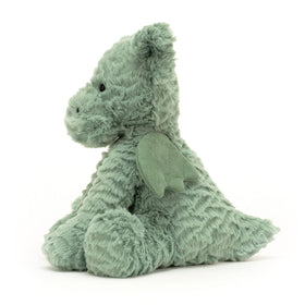 Jellycat Fuddlewuddle Dragon features a chunky snout ideal for little hands.
