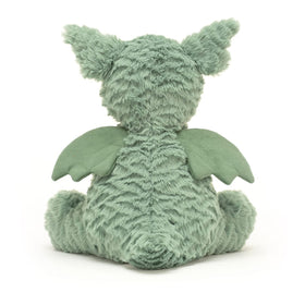 Jellycat Fuddlewuddle Dragon's tiny pointed tail adds playful detail.