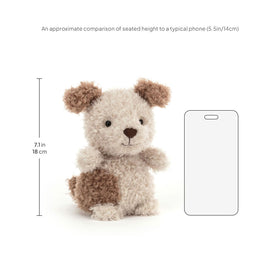 Jellycat Little Pup gift-ready plush, ideal for birthdays or baby showers