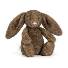 Jellycat Hoppleston Luxe Bunny front view, a stylish display piece for shelves and cozy corners.
