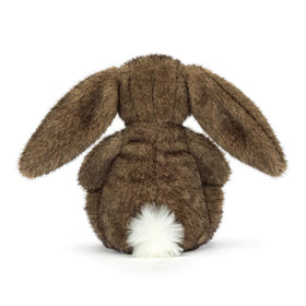 Jellycat Hoppleston Luxe Bunny side view, compact charm for playful displays.