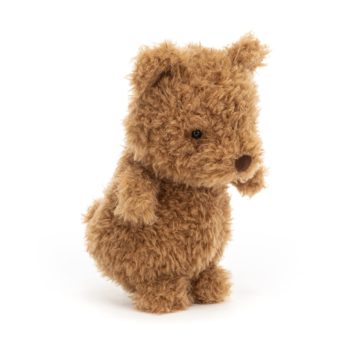 Jellycat Little Bear face detail highlighting tiny features for comforting hugs
