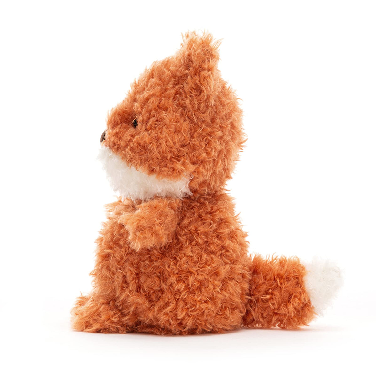 Jellycat Little Fox face detail with white muzzle for comforting play