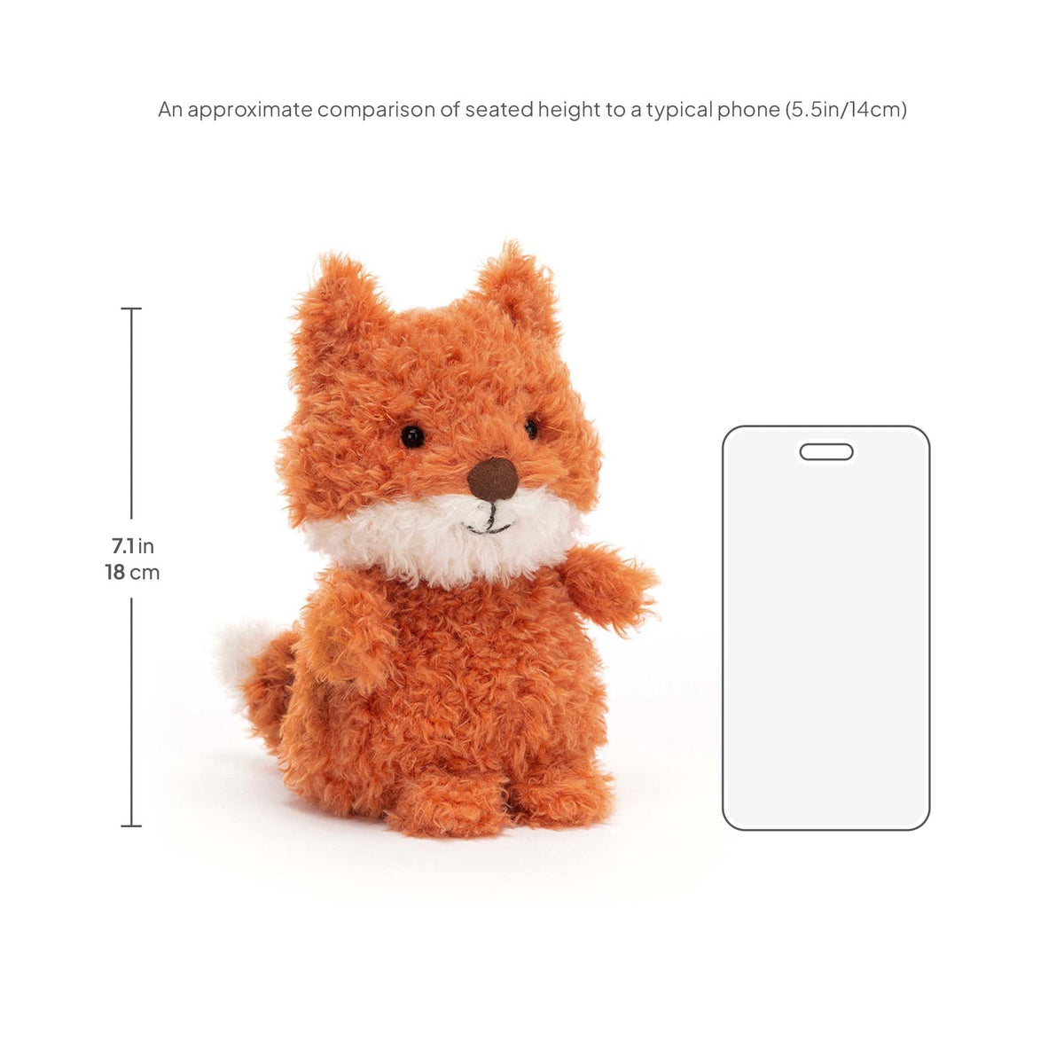 Jellycat Little Fox gift-ready packaging showcasing ideal gift for kids