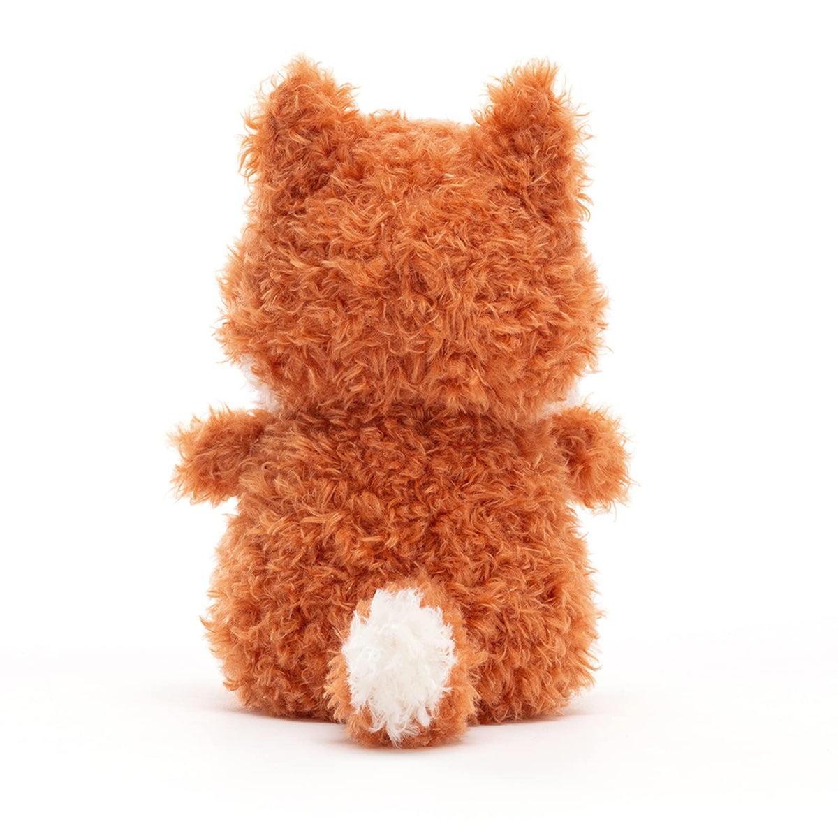 Jellycat Little Fox sitting pose highlighting compact 7 inch size