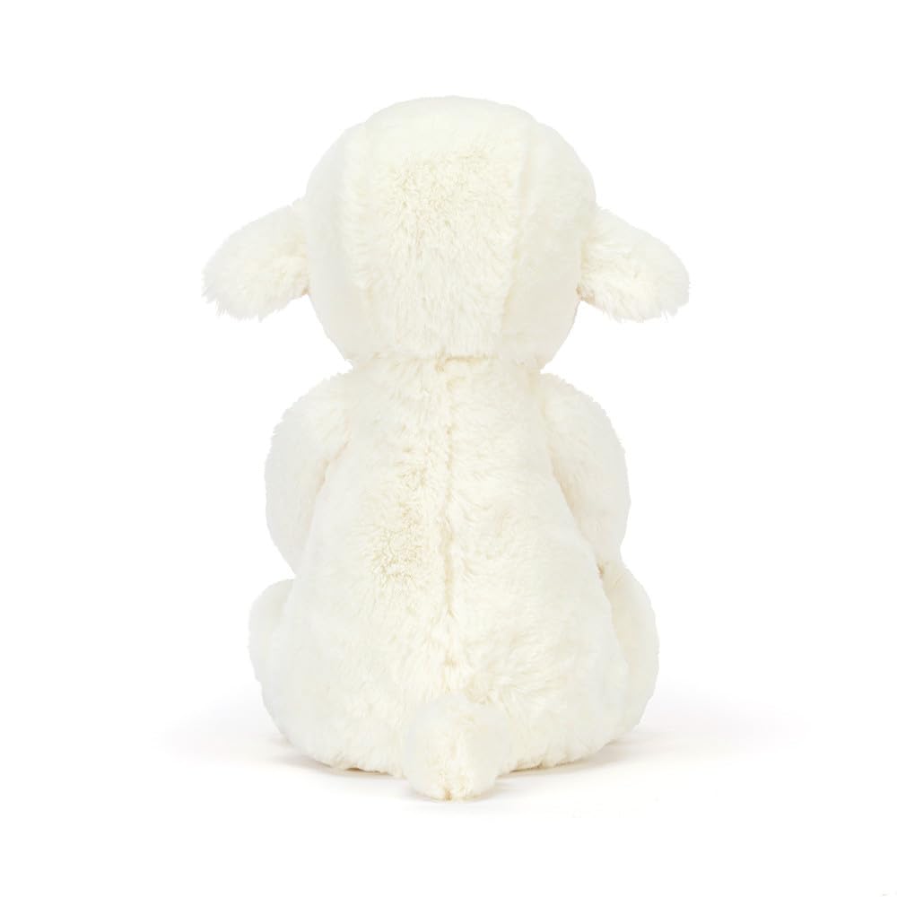 Jellycat Skipson Lamb side calm pose highlights comforting companionship during reading