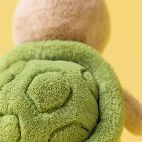 Jellycat Thimble Turtle exploration-scene, signals endless pretend adventures with a petite explorer.