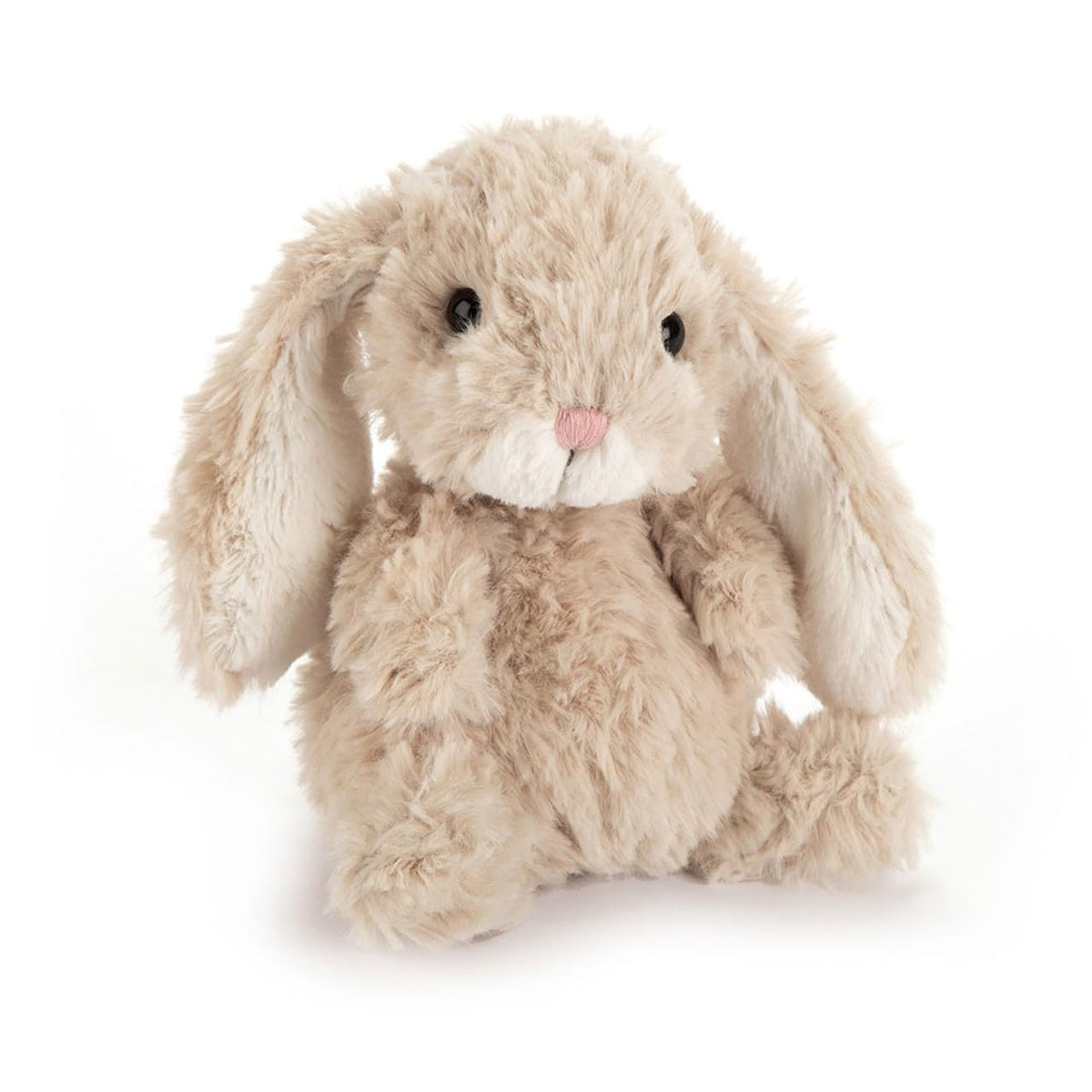 Jellycat Yummy Bunny Beige plush, a soft cuddle buddy for babies.