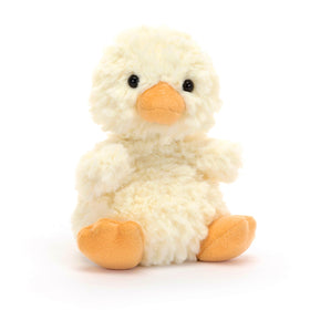 Jellycat Yummy Duckling plush in full view, perfect for cuddling and imaginative play.