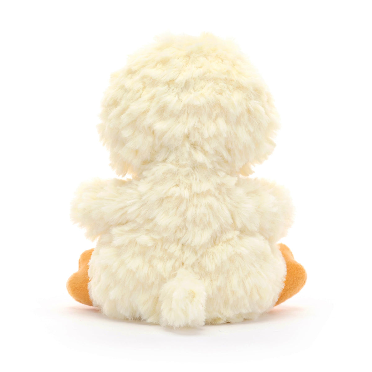 Jellycat Yummy Duckling fur close-up highlighting soft texture for comforting hugs.