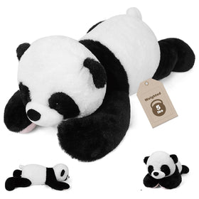 JellyMallow Panda weighted plush, 24 inches, ideal for comforting hugs.