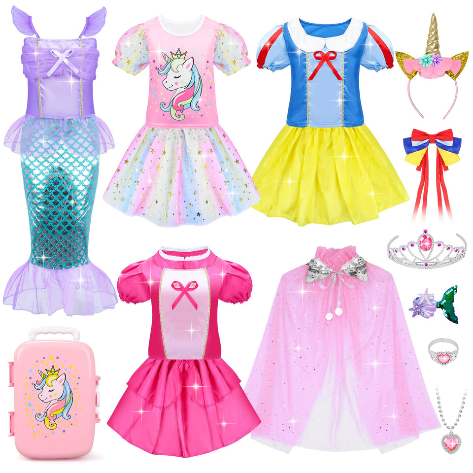 JEMSHE 16-piece princess dress-up set packaging, ideal for gifting.