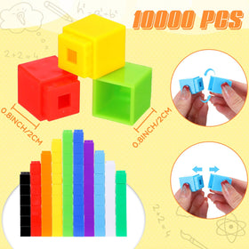 Jenaai 1000-piece counting cubes ideal for classroom math centers and creative building.