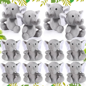 Jenaai 12-pack elephant plush toys ready for party favors and decor