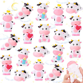 Jenaai 48-cows rubber bath toy set floats for engaging bath time fun.