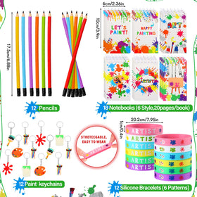 Jenaai acrylic painting necklaces add wearable art to craft-themed celebrations.