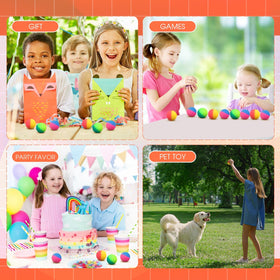 Jenaai 45mm gradient blue-purple bouncy ball for classroom fun.