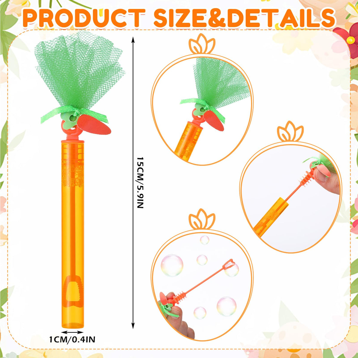 Jenaai bubble wands with cards pack ready for gifting