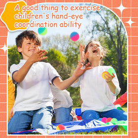 Jenaai bouncy balls support hand-eye coordination in kids and family fun.