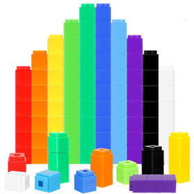 Jenaai colorful linking cubes for hands-on math practice and fine motor skills.