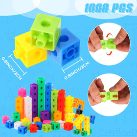 Jenaai colorful math cubes help preschoolers build counting skills