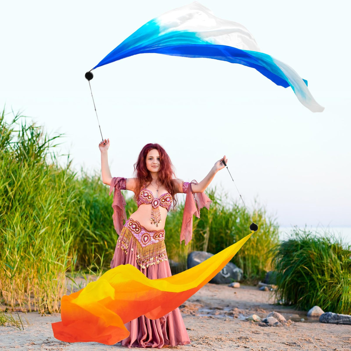 Jenaai colorful streamers 01: bright visuals stand out in crowded venues.