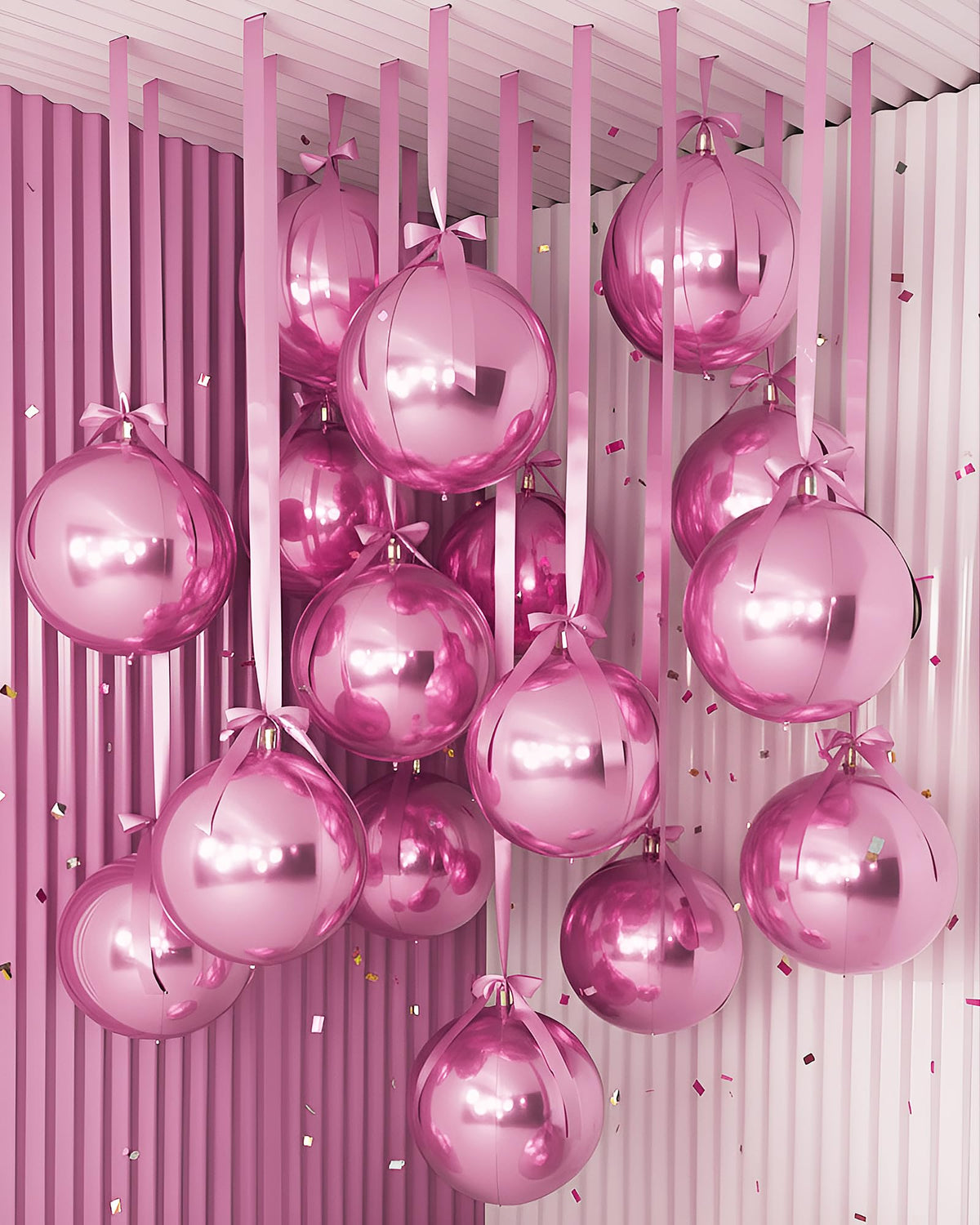 Jenaai giant 22-inch pink foil balloon for dramatic ceiling decor and festive ambiance.