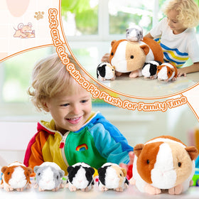 Jenaai gift pack of guinea pig plush set for birthdays or holidays