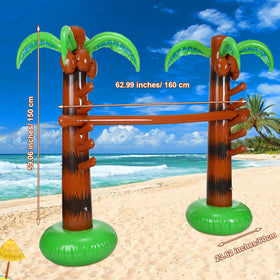 Jenaai inflatable palm tree limbo pole with adjustable height