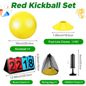 Jenaai kickball pump inflates the 10-inch ball
