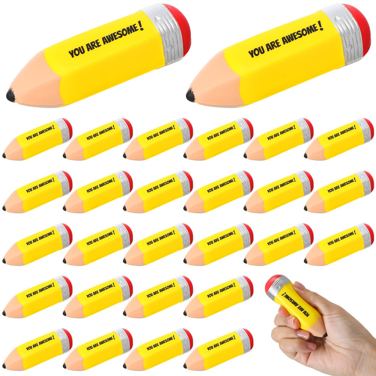 Jenaai pencil stress balls pack front for gifting and motivation