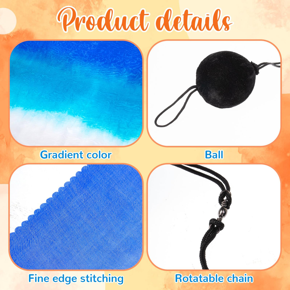 Jenaai poi balls 01: adjustable strings enable quick, customizable transitions.