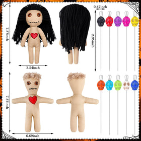 Jenaai skull pins in ten colors ideal for spooky crafts